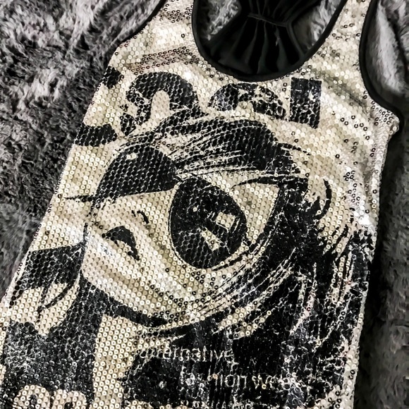 Cool Londoners Sequin Racerback Tank - Picture 2 of 3